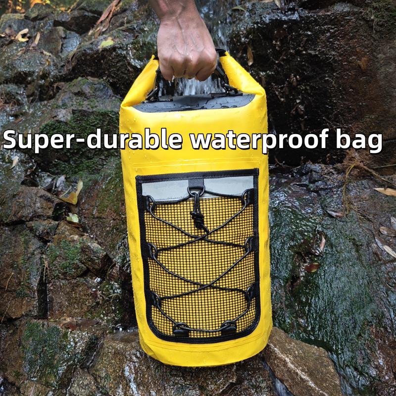 Waterproof PVC Dry Bag Backpack 30L for Kayaking Surfing Rafting Boating Trekking Drifting Swimming Outdoor Water Sports