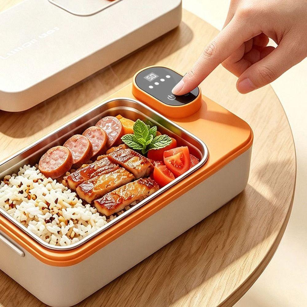 Portable Charging Electric Lunch Box Electric Food Warmer for 700ml/900ml Office Workers