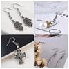 100 Pcs Earring Hooks Wire Buckle Fish Hooks Pendant Connectors Clip Clasps Earplugs for DIY Jewelry Making Crafts