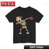 Cool Skeleton Dab T-Shirt Fun Cartoon Design with Heart Glasses Minimalist Bold Tshirts Unique Urban Simple Tee Shirt Trippy