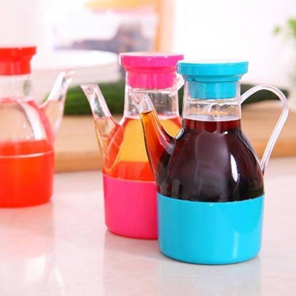 Oil pot + plastic vinegar bottle soy sauce bottle Plastic oil bottle-large size