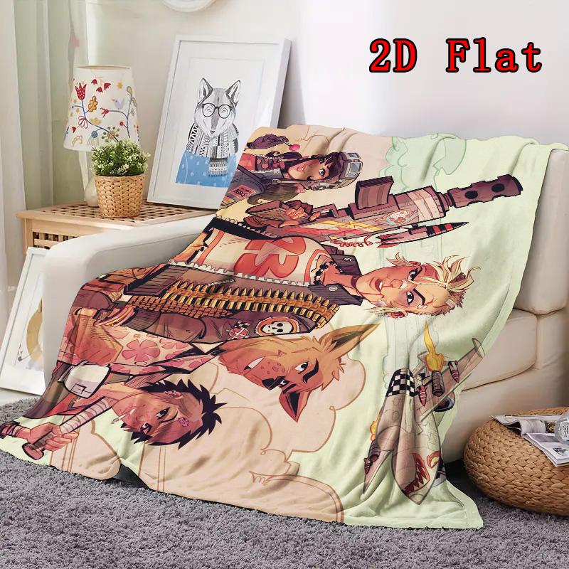 Tank Girl 2D Flat Pattern Flannel Blanket High quality All Seasons Warmth and Comfort Perfect for Christmas Gifts.DMT0925257