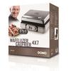 Elektrisches Waffeleisen - DOMO DO9149W - Dicke Backplatten - Antihaftbeschichtung