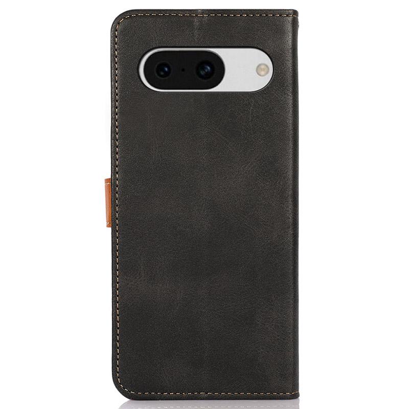KHAZNEH For Google Pixel 8a Case Wallet Leather Cowhide Texture Phone Cover