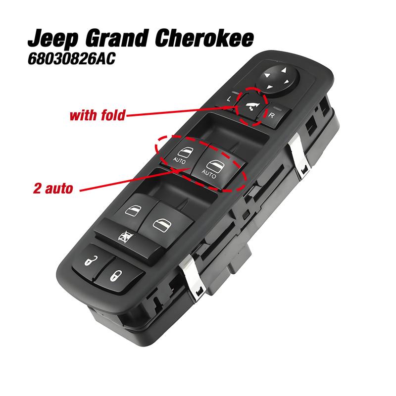 68030826AC For Dodge Durango Jeep Grand Cherokee 2011 2012 2013,Electric Power Master Window Switch Control Button 68030826AD