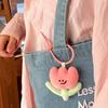 Cute Cartoon Plush Tulip Keychain Soft Stuffed Flower Dolls Bag Pendant Kawaii Plush Flower Decoration Accessories Girls Gifts