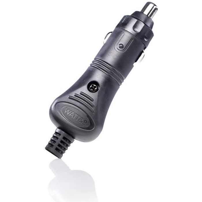 Prise Allume Cigare - Universel - 12 Volts - Fusible 7A - Noir - Remplacement