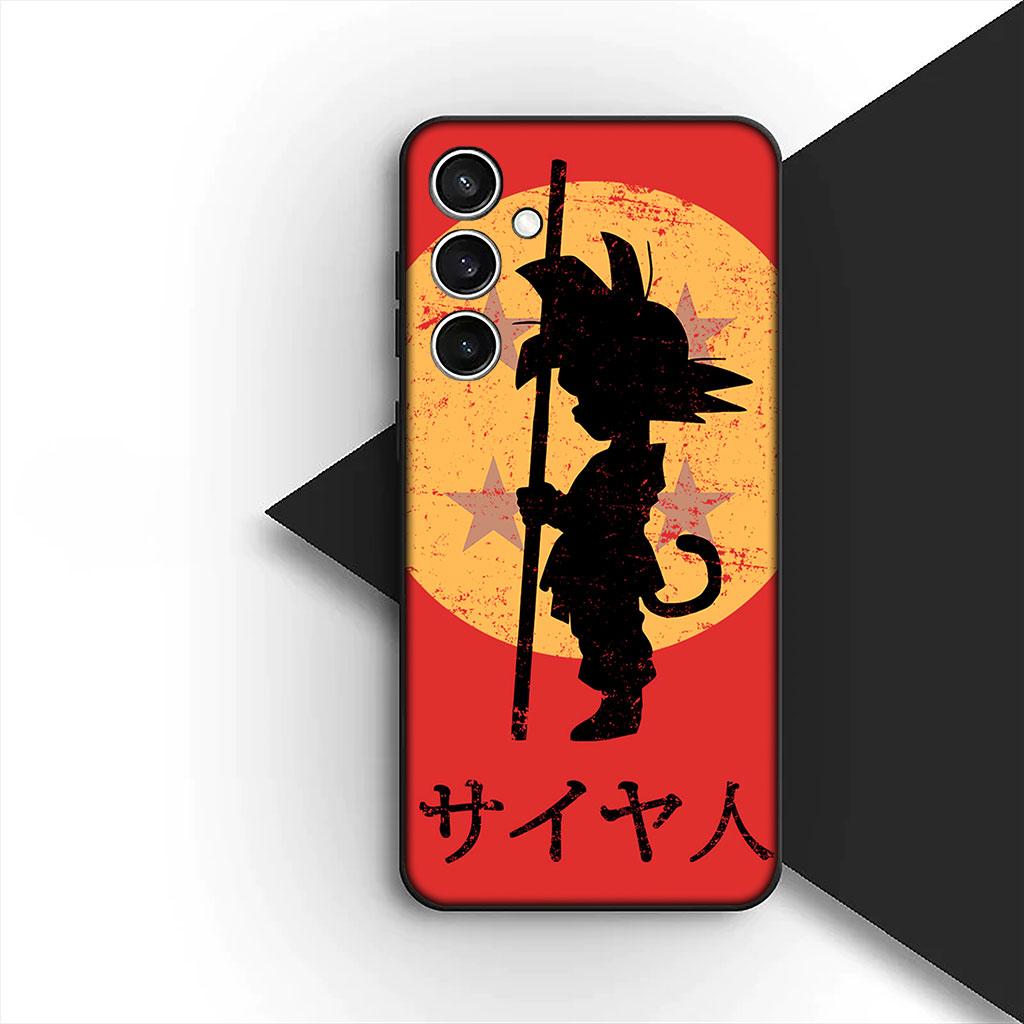 Cover for Samsung Galaxy S25 S24 S23 FE Ultra Plus S7 Edge S25+ S23+ A56 5G Case Dragons Gokus Balls DragonBalls Vegeta Super
