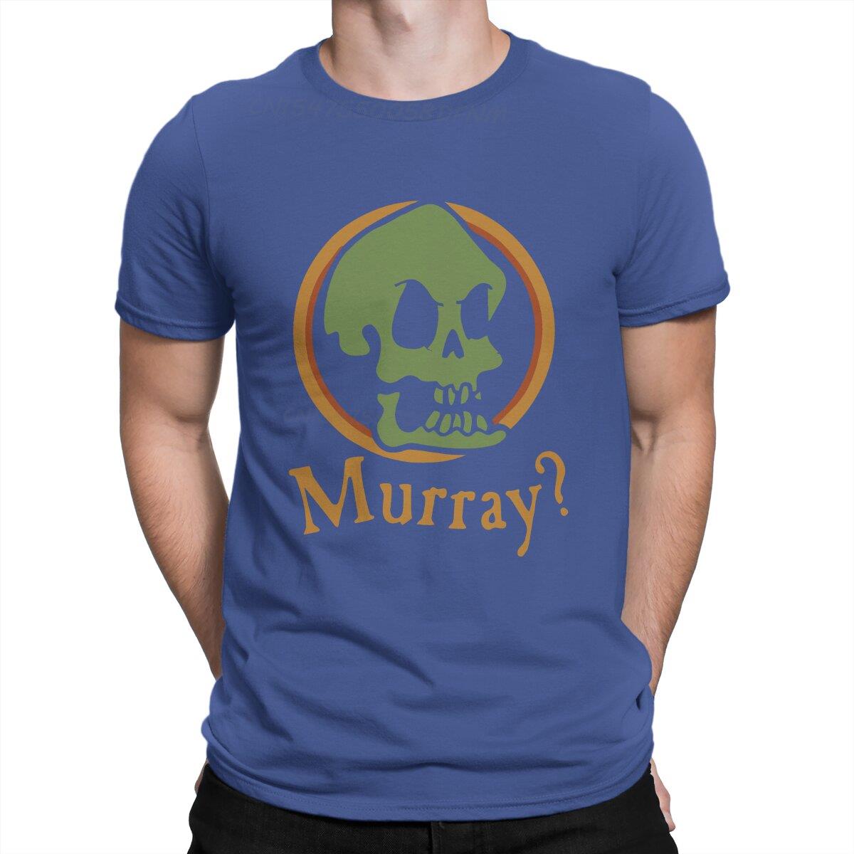 

Men s T-Shirt Murray Anime Pure Cotton Tee Shirt Men T Shirts Monkey Island Game LeChuck Elaine Guybrush T-shirts Summer Tops L