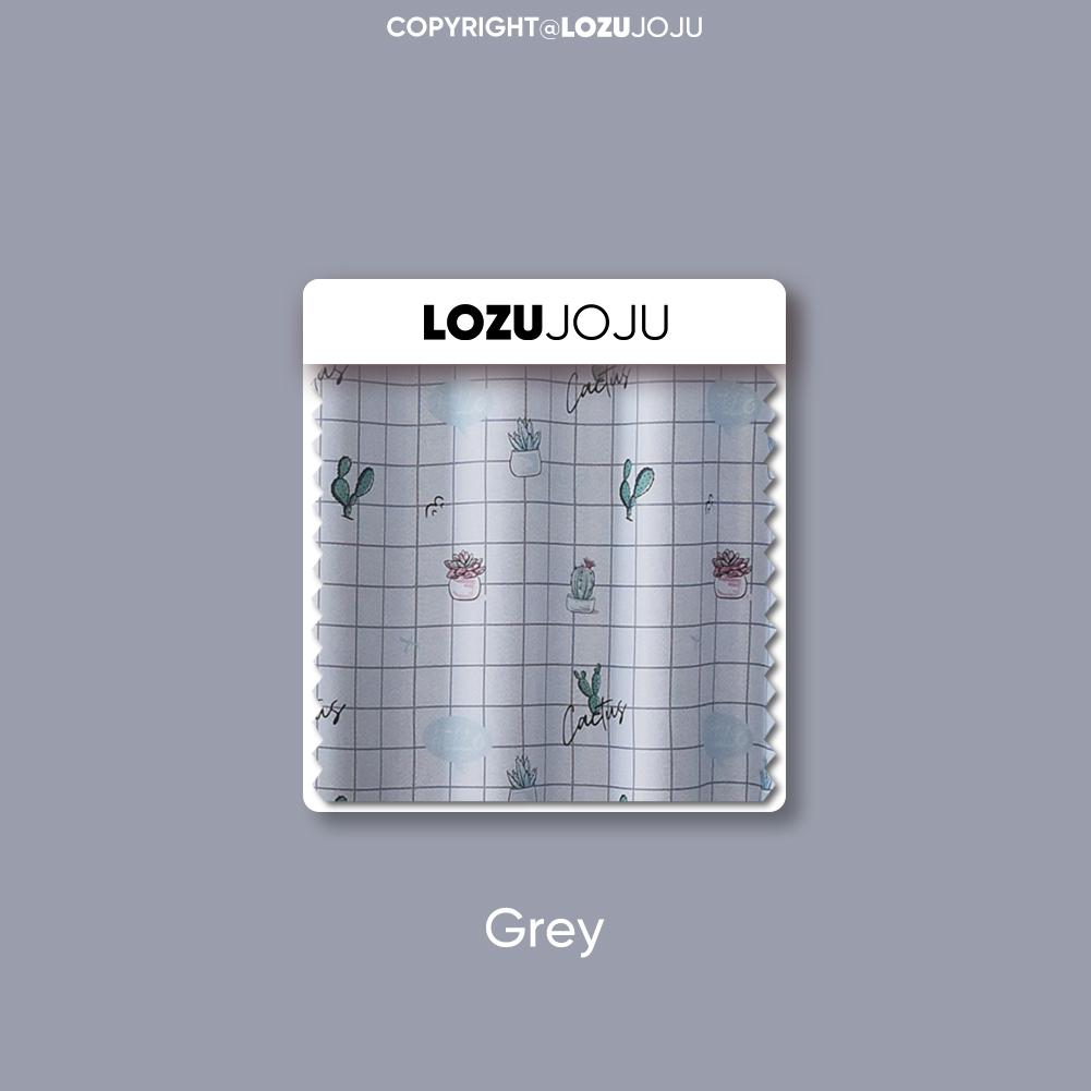 

1 шт. LOZUJOJU 70-80% затенение узор кактуса удобные шторы с принтом для спальни гостиной домашний декор W100cm x L130cm серый