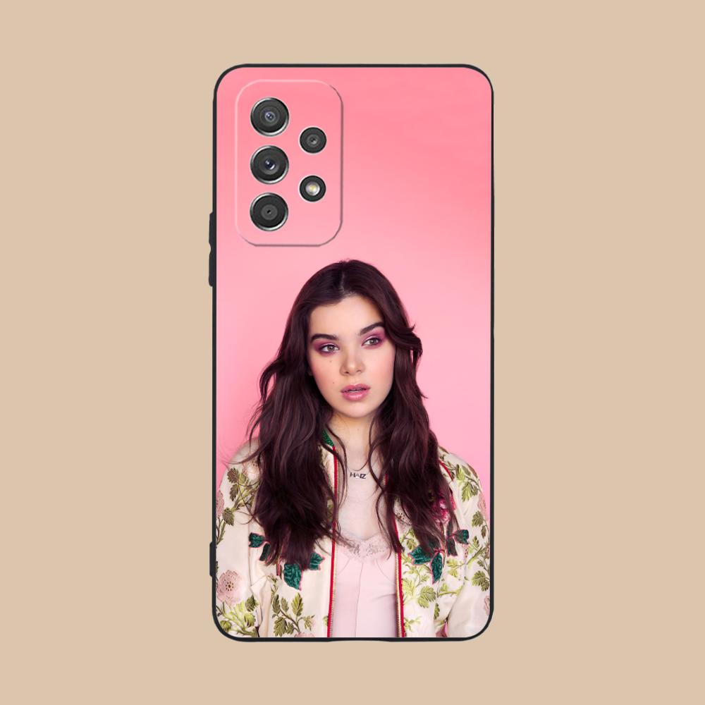 Hailee Steinfeld Matte TPU Mobile Phone Case for Samsung Galaxy M55 54 42 35 34 33 32 23 22 15 14 13 12 F55 5G Colorful Cover