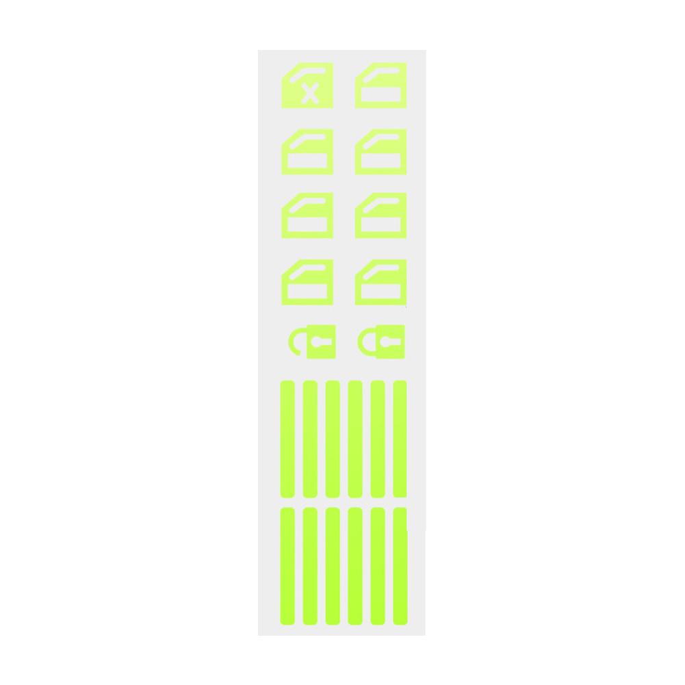 

Car Luminous Door Window Lift Button Stickers Car Windows Control Panel Decals Car Interior Sticker Auto Accessories зелёный