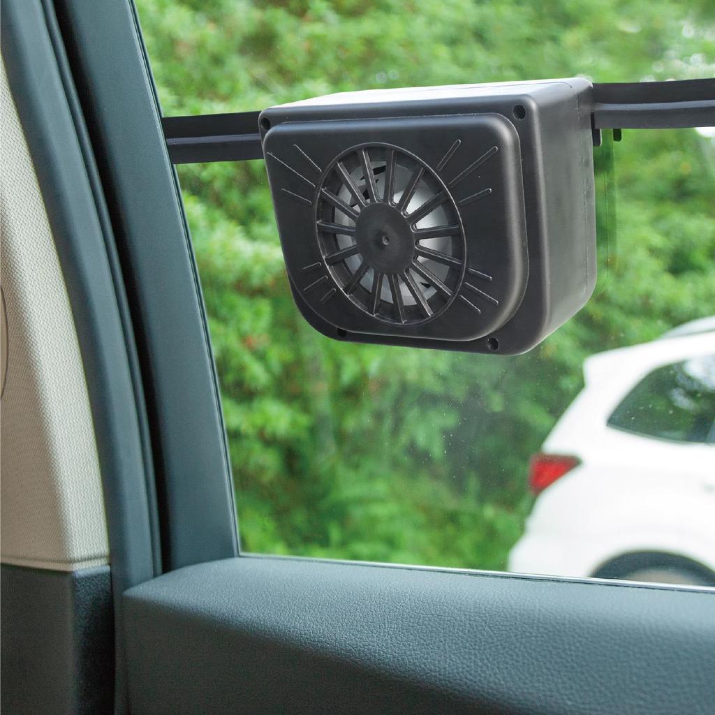 Axle AXL-614 Solar Auto Car Fan DX W 5.9 X D 2.4 X H