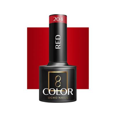 Ocho Nails Lakier Hybrydowy Red 204 -5 G