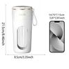 Small household juicer, USB charging, multi-functional juicer, mini portable fresh juice blender, stainless steel blade
