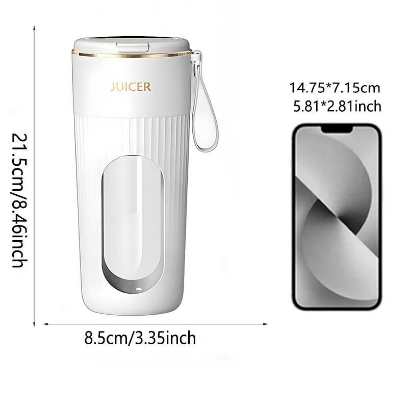Small household juicer, USB charging, multi-functional juicer, mini portable fresh juice blender, stainless steel blade