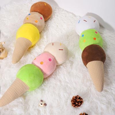 Creative Ice Cream Plush Massage Hammer Soft Stress Relief Toy For Home Office Relaxation