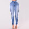 Jeans Slim Fit High Waist Denim Pull-on Skinny Jeans for Daily Life