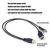 USB2.0 Active Hub Splitter Cable 40cm Double Port Adapter Cord  Flexible Designing For Multiple Device Access