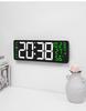 LED Wall Clock with Temperature & Humidity Display, Large Multi-functional Timer for Living Room