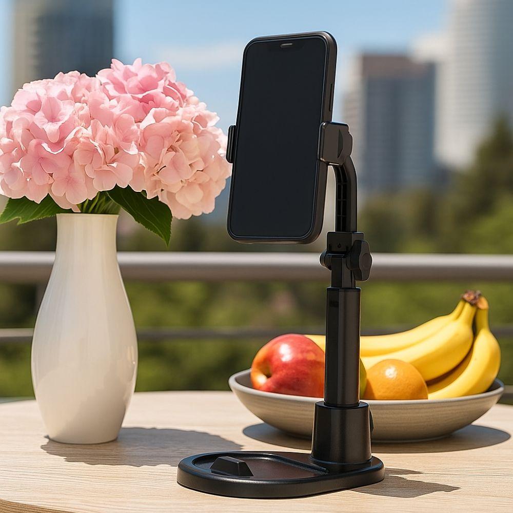 Universal Phone Stand Dual Card Slot Live Broadcast Bracket Tablet Holder  Video Call