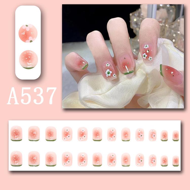 Summer Fresh French Line Cool Style Detachable Nail Art Tips