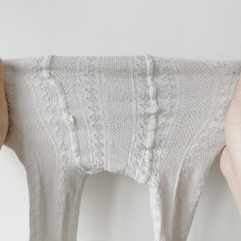 Baby Girls Summer Pantyhose For Baby Girls with Western Style Bow Princess Socks Thin Mesh Bottom Pantyhose For Girls Sweet Cute Summer