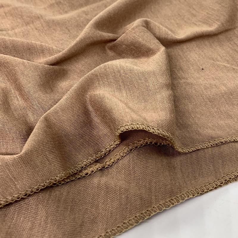 Solid Color Mercerized Cotton Women's Scarf - Spring/Summer, High-Quality, Elastic, Breathable, Indian-Style, Sweat-Wicking, BS82