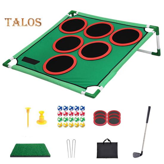 

Набор для игры в гольф для детей, веселые игры во дворе, игры на заднем дворе, отцы и гольфисты, в комплект входят 20 мячей для гольфа, коврик для паттинга и чехол, повседневные домашние игры в гольф для Sets