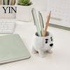 Small Pot 2 Pcs Dog Planter Pot, Funny 3D Printed Animal Planter, Puppy Cute Flower for Home Office Indoor Outdoor Decor Polished Edge Flowerpot