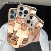 Phone Case: 2D Flat Lambskin Suitable for iPhone 18 17 16 15 14 13 Pro Film Protective Case, Various Capybara Poses, Christmas and Halloween Gifts