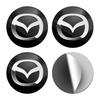 For Mazda 4pcs 56mm Car Emblem Wheel Hub Center Cap Stickers 2 3 5 M5 Ms CX-4 CX-5 CX6 CX7 M3 M6 MX3 MX5 Rx8 bg1