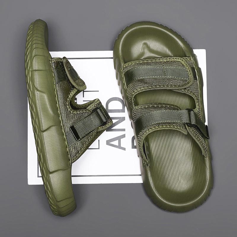 Fashion Men Comfortable Sandals Breathable Flats New Men Sports Slippers Outdoor Thick Bottom Slippers Beach Sandals Summer Casual Shoes