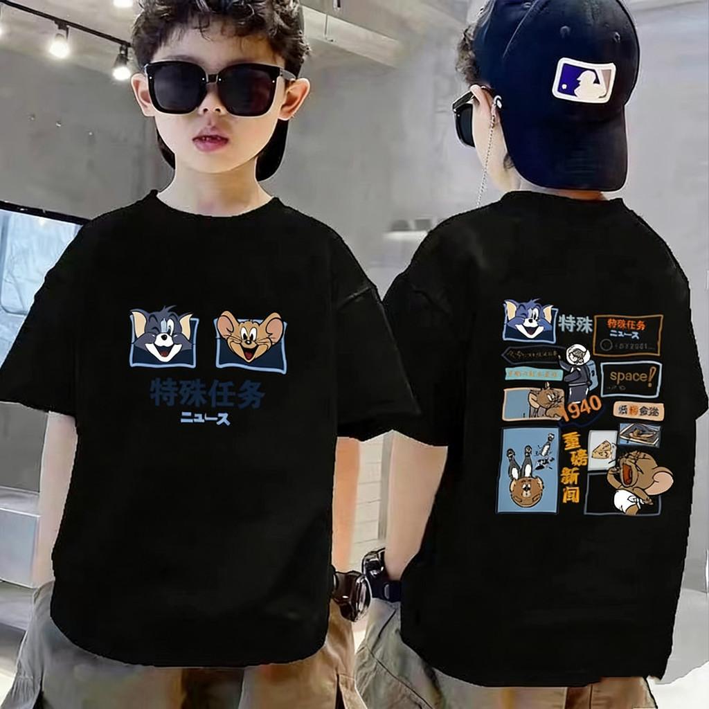 Children's T-shirt short sleeved cool cartoon comfortable printed boy's T-shirt