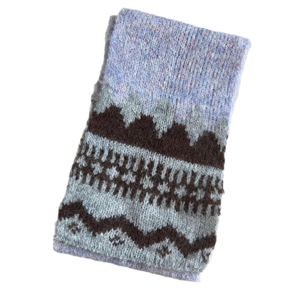 2025 Women's Cute Fair Isle Knit Scarf - Versatile Winter Warmth for Students & Couples