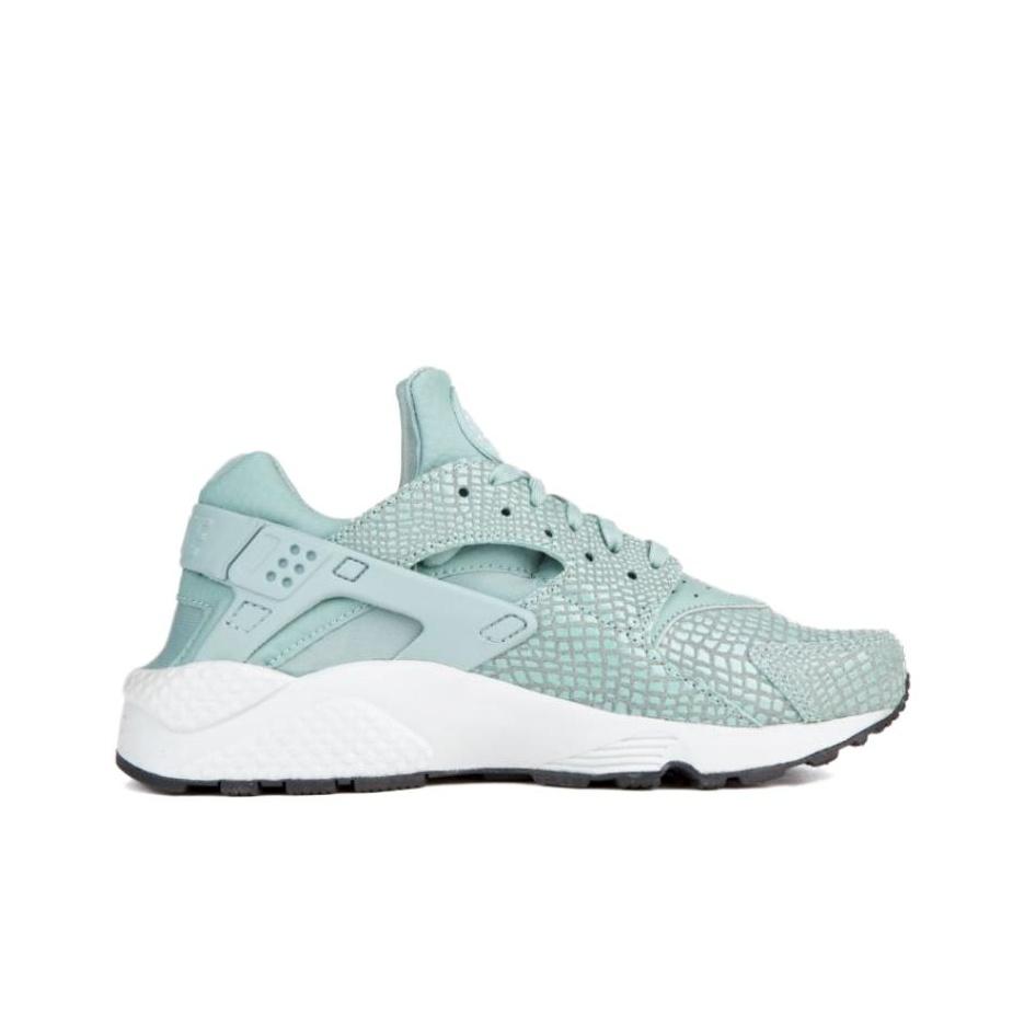 Nike Air Huarache Run Print Cannon Krokodil Damen Sneaker Blau Cannon-Blau Weiß 725076-006
