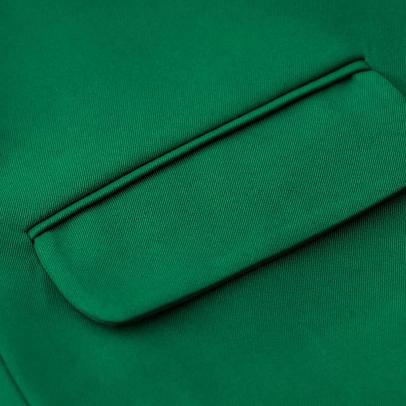 Traje Blazer Casual de Temperamento para Mujer Otoño Invierno Color Sólido Manga Larga