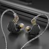 Wired Monitor Earbuds Comfortable KZ ZS10 PRO X Monitor Earbuds Detachable Silver Plated 0.75mm 2Pin Cable HiFi for Office