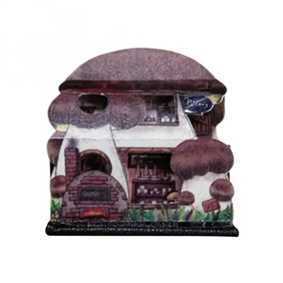 

1:12-й масштаб Маленький будиночок-книжка Складаний мініатюрний орнамент зі прихованою діорамою всередині Ручна робота Реалістичний міні-книжковий декор для лялькових будиночків Декор для книжкових полиць C