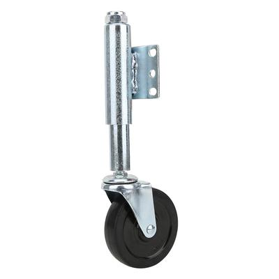 Door Rubber Spring Loaded Wheel Universal Spring Casters Rubber Wheel Castor4 Inches