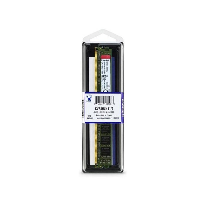 Operační paměť DDR3L Kingston ValueRAM 4GB 1600MHz CL11 DIMM 240 pinů - Nízké napětí - Non-ECC