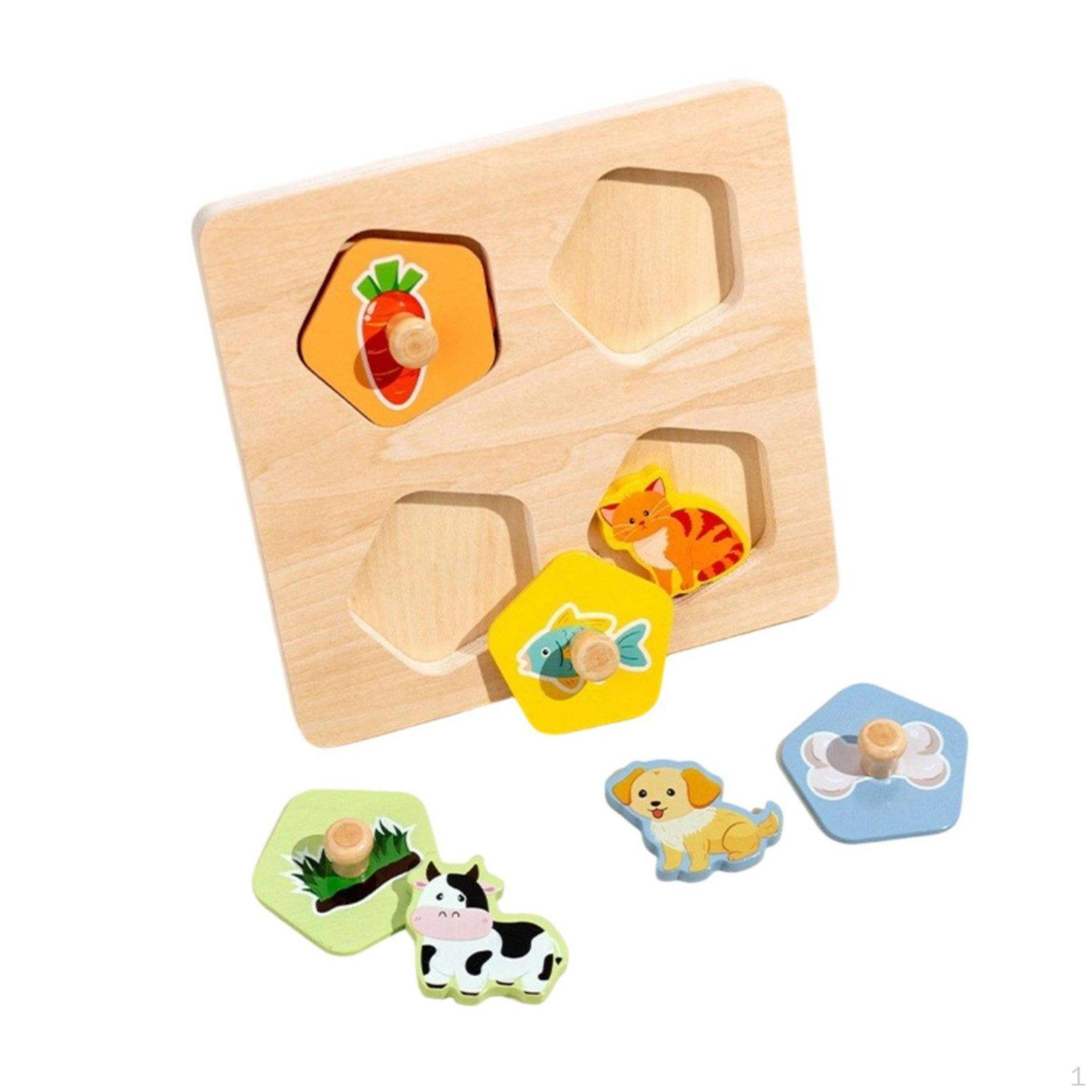 Food Chain Learning Board Cognitive Training Handson Puzzle Educational Animal Matching