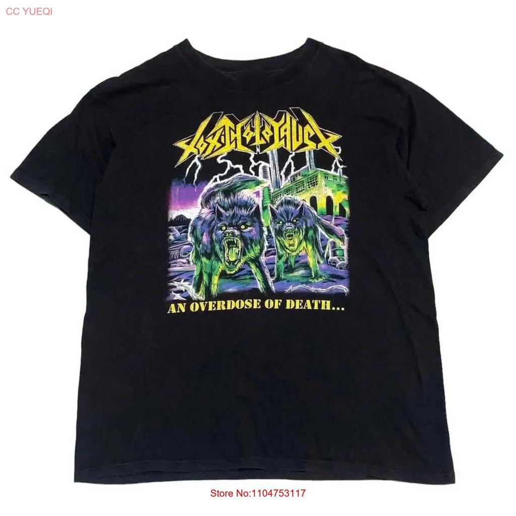 Vtg Toxic Holocaust Band For Fans Heavy Cotton Black All Size T Shirt In863 Vintage Graphic Homme Casual Soft Streetwear
