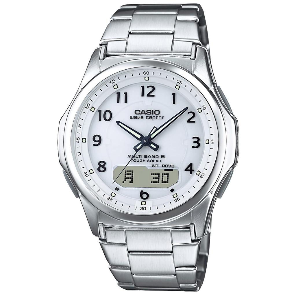 Casio Heren Wave Ceptor Radio Solar Horloge, Zilver, Officieel Binnenlands Product WVA-M630D-7AJF