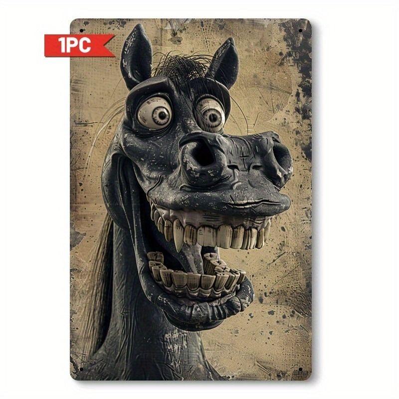 Retro Metal Animal Wall Art for Home Kitchen Farm Cafe Garden