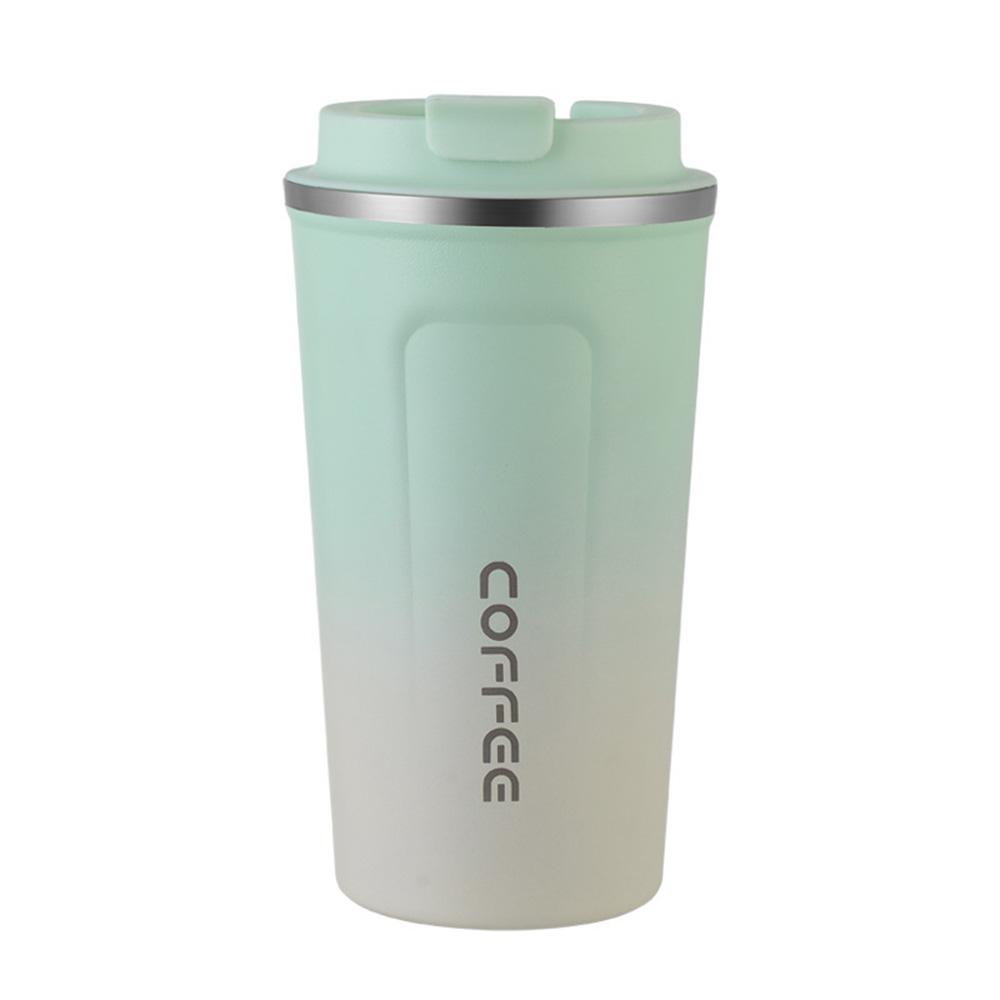 510ml Reise-Kaffeebecher, Isolierte Becher aus Edelstahl, Auslaufsicher & Spritzwassergeschützt mit Klappdeckel für Heiß-/Kaltkaffee, Eiskaffee, Tee