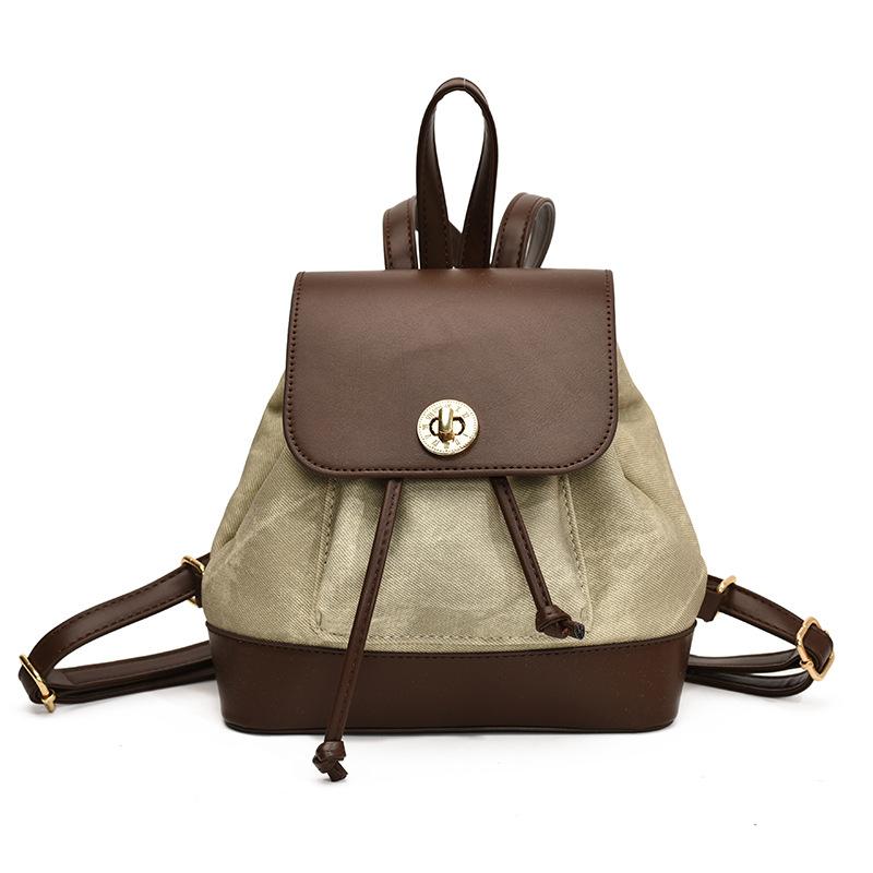 Casual texture single shoulder going out small backpack autumn new fashion backpack tide