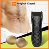 Men's Electric Groin Hair Trimmer Pubic Hair Trimmer Body Grooming Clipper for Men Bikini Epilator Rechargeable Shaver Razor