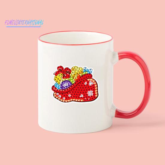 1 Set Diamant Malerei Aufkleber DIY Cartoon Weihnachten Aufkleber Handwerk für Telefon Fall Tasse Rucksack Dekoration
