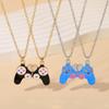 Beste Freunde 2-teilige Emaillierte Anhänger Halskette Magnetischer Controller Partner Choker Freundschaft Bff Schmuck Geschenk für Männer und Frauen